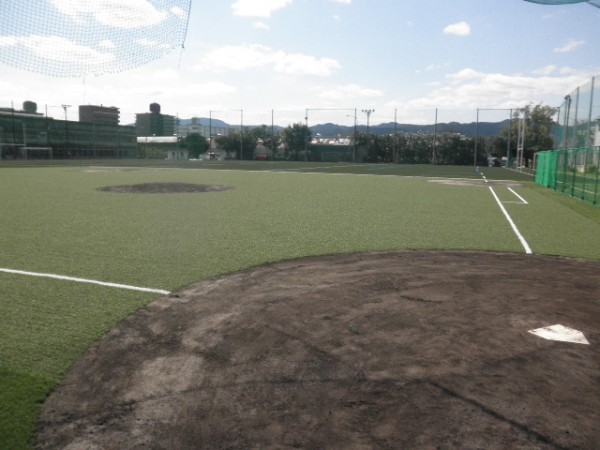 野球場に相応しい人工芝を♪　　　～京都府内野球練習場～サムネイル